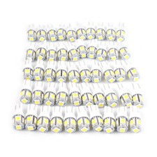 50 x Pure White T10 168 194 5050 5SMD LED Interior Dome Map License Light Bulb