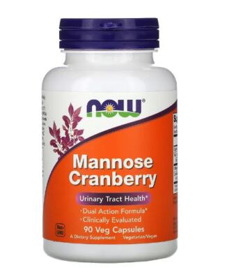 NOW FOODS MANNOSE CRANBERRY, 90 VEGGIE CAPS