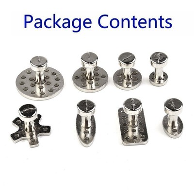8-Größen Auto Body Dent Reparatur Aluminium Puller-Tabs Kaltkleber Kit Tools