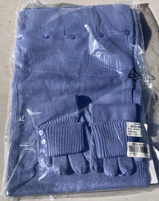 HSN Women's Winter Scarf & Gloves 2Pc Knit Set Color Blue NWT