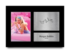 Margot Robbie Barbie Cool Gift Idea Framed Autograph Picture Print to Movie Fans