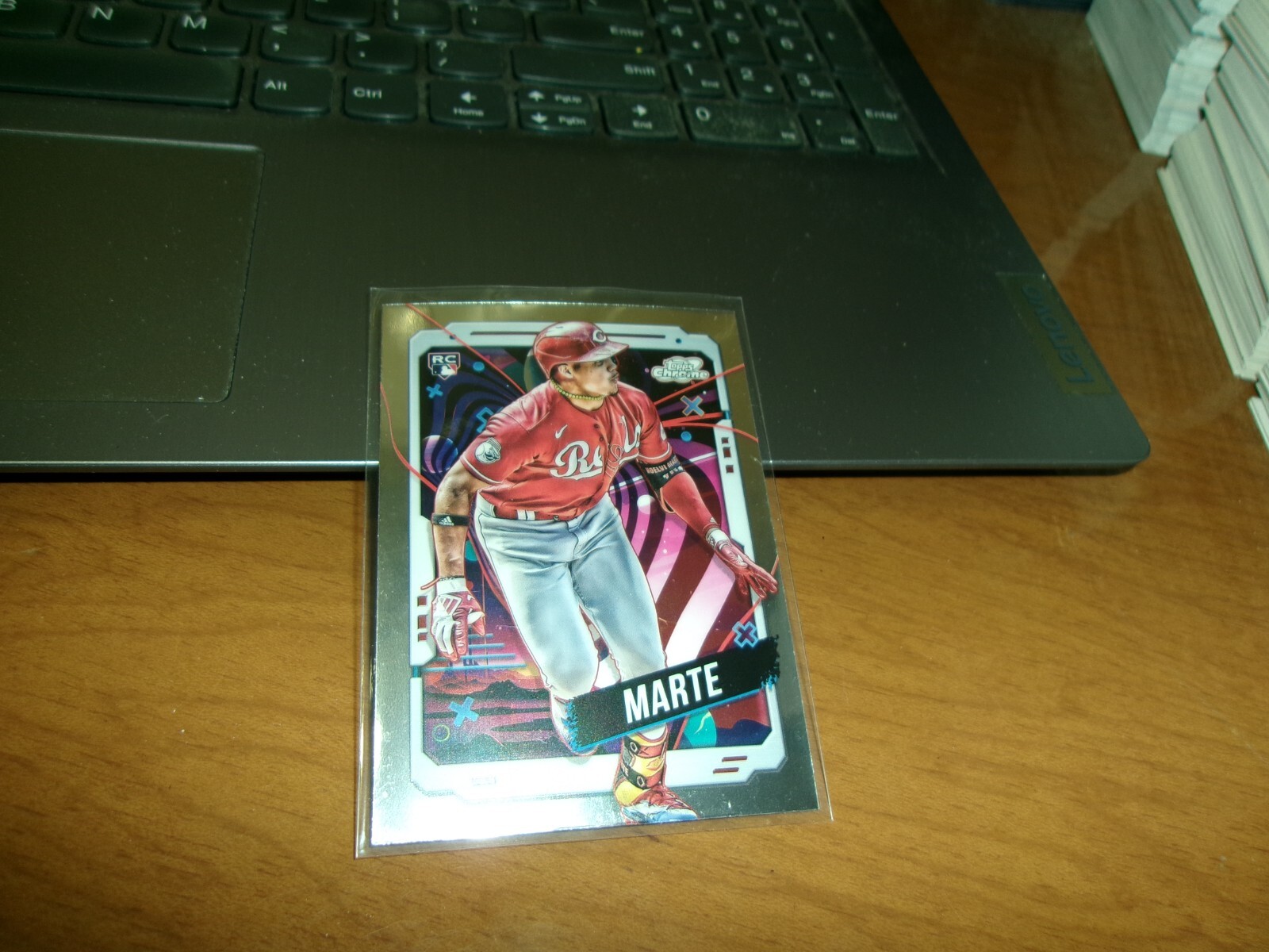2024 TOPPS COSMIC CHROME ROOKIE # 16- NOELVI MARTE- REDS- MINT