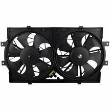 BOXI Dual Radiator A/C Condenser Cooling Fan Assembly For 93-97 Chrysler  Dodge