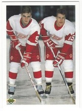 1990-91 UPPER DECK HOCKEY #521 YOUNG GUNS CHECKLIST (FEDEROV) - NEAR MINT+