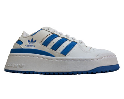 ADIDAS 5.5 Womens Forum Bold Stripes Originals Sneakers White/Blue Bird ID0564 N