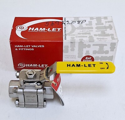 Ham-let H510SSN-1/2 Ball Valve Stainless Steel 1500 PSI