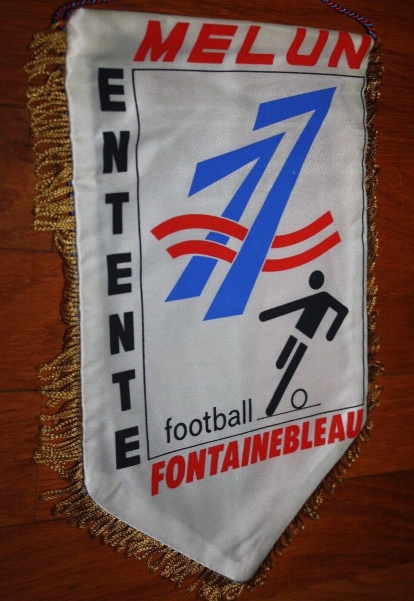 Fanion Pennant FC Melun - Supporter Club Français, Décoration Murale Ou Stade