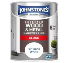 Johnstone's 750ml Paint Exterior Wood Metal Quick Dry Gloss
