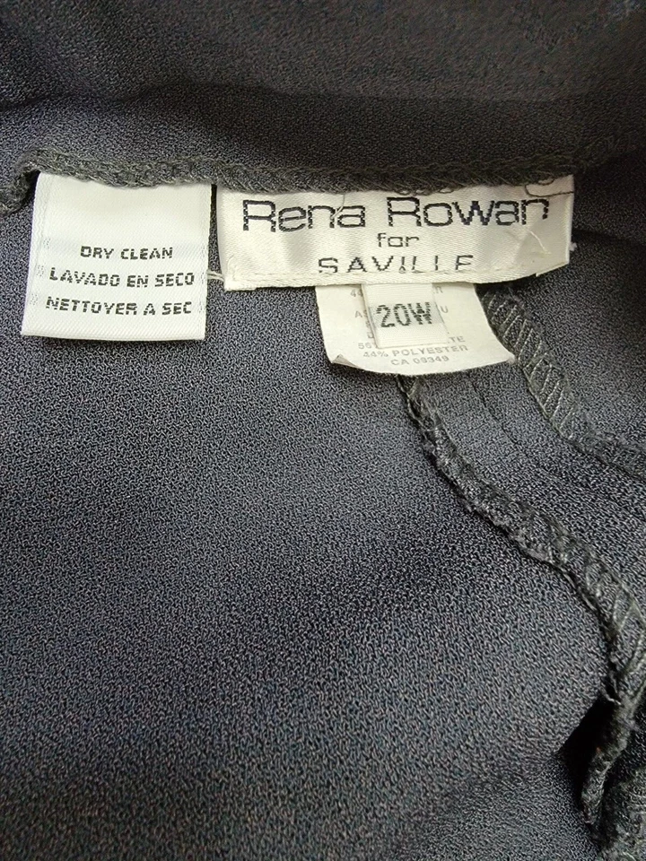Pantalones para mujer Rena Rowan talla 20W gris Foto 2 de 4