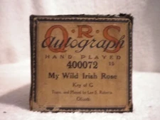 QRS Autograph 12 inch Music Roll player piano MY WILD IRISH ROSE  #400072