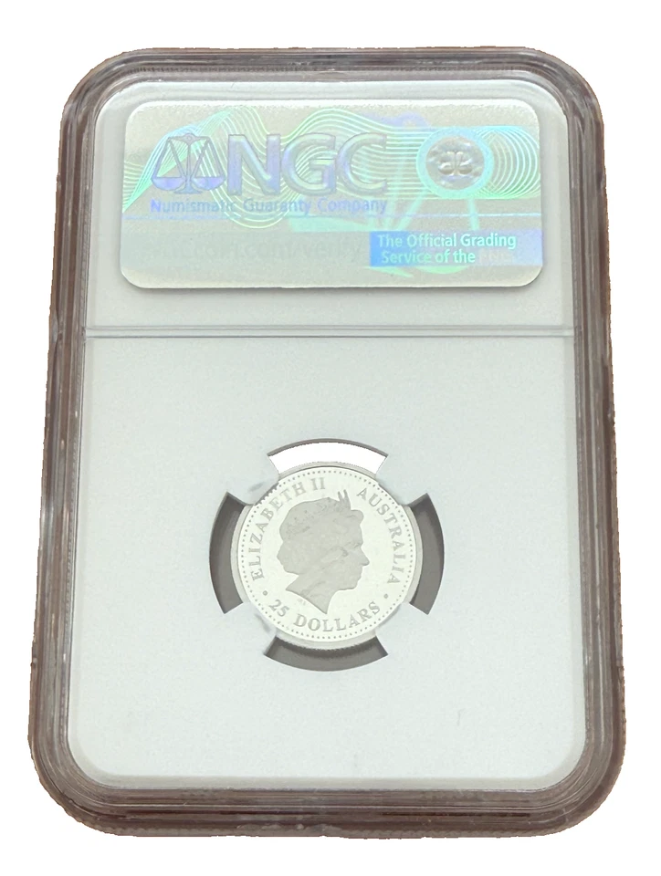 Australia 2002P Platinum 1/4 oz $25 NGC PF69UC Koala - Image 2 of 2