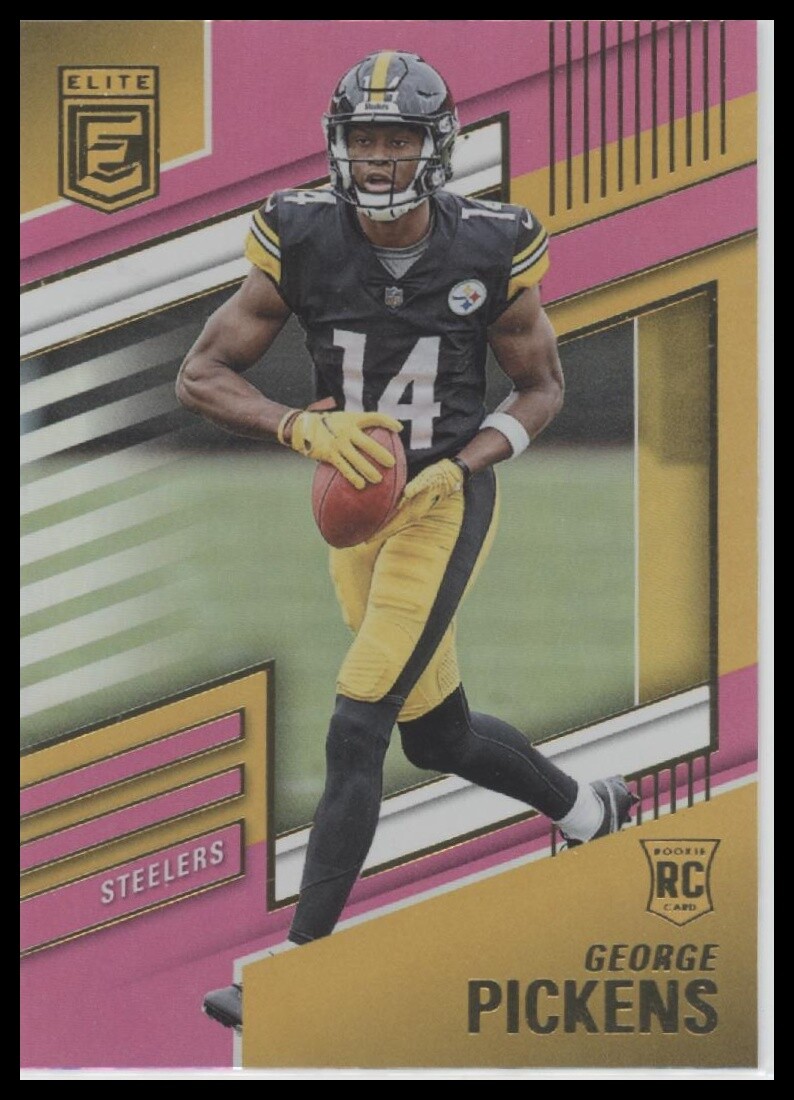 #125 George Pickens 2022 Donruss Elite Pink