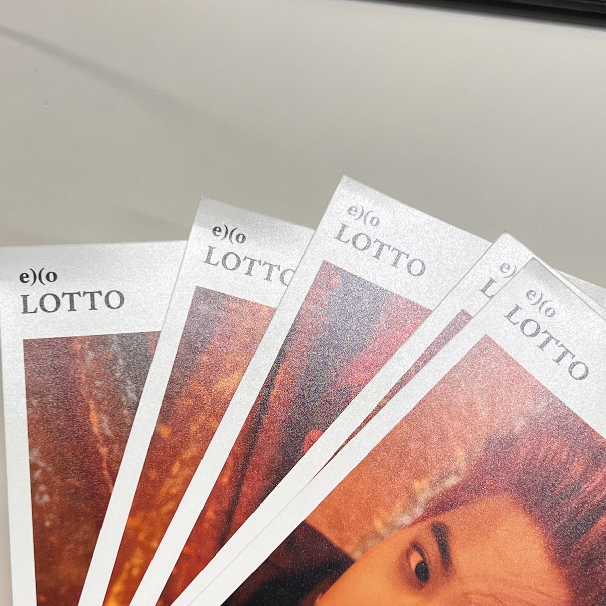 Exo Lotto ステッカー　セフン　チェン　カイ EXO The 3rd Album Repackage Lotto Official MD 4x6 Photo KPOP