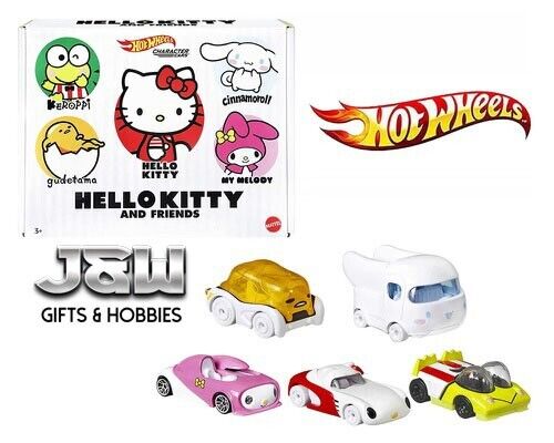 Lot de 5 voitures Hot Wheels Hello Kitty and Friends HGP04 1/64 - Photo 1/1