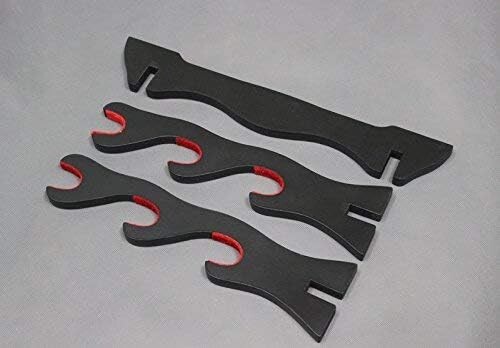 3 Tier Black Wooden Sword Stand Horizontal Samurai Katana Table Display Stand - Picture 3 of 6