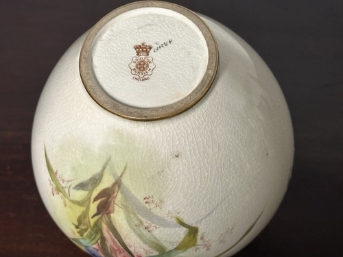 Rare Exquisite Antique Twin Handle Ovoid Shaped 1891-1901 Doulton Burslem Vase - Picture 21 of 22