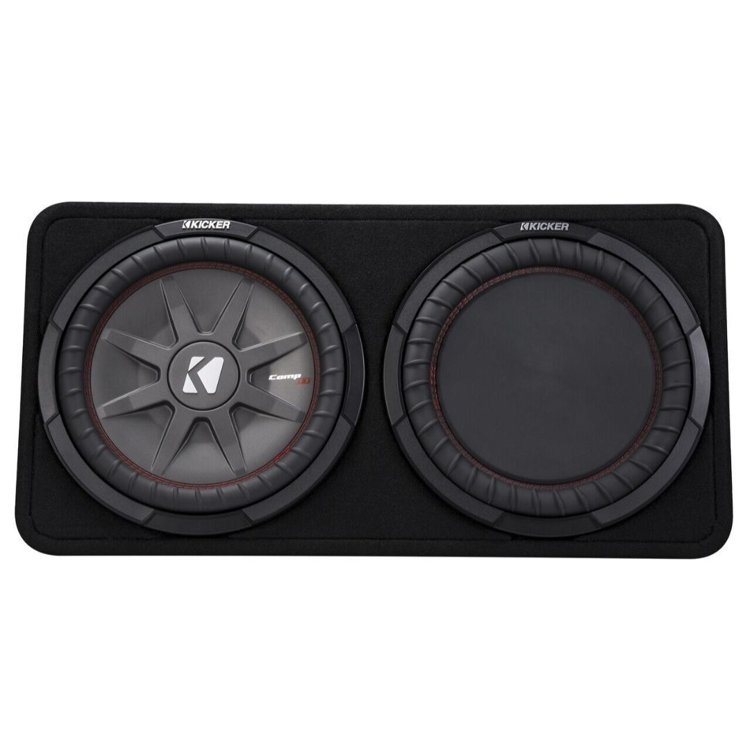 Kicker TCWRT122, CompRT 12" Subwoofer in Thin Profile Enclos