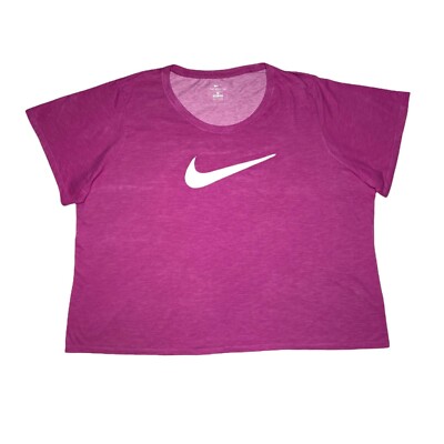 Nike Women's Plus Size Cropped T-Shirt Tee