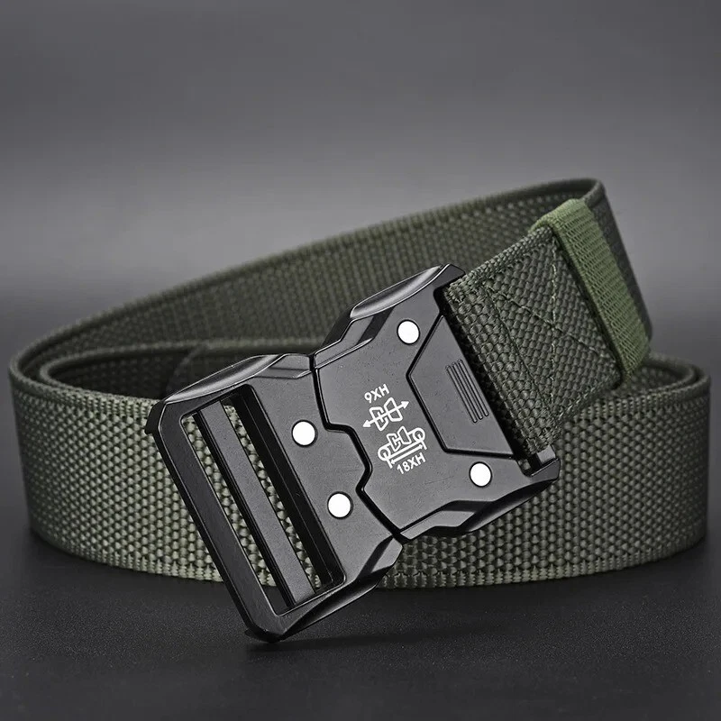 Ceinture militaire en nylon souple unisexe, accessoires de sport, de qualité. - Photo 3/4