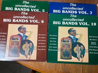 The Uncollected Big Bands LP SET Vol 5, 6, 7, 10 1970's JAZZ MUSIC ...