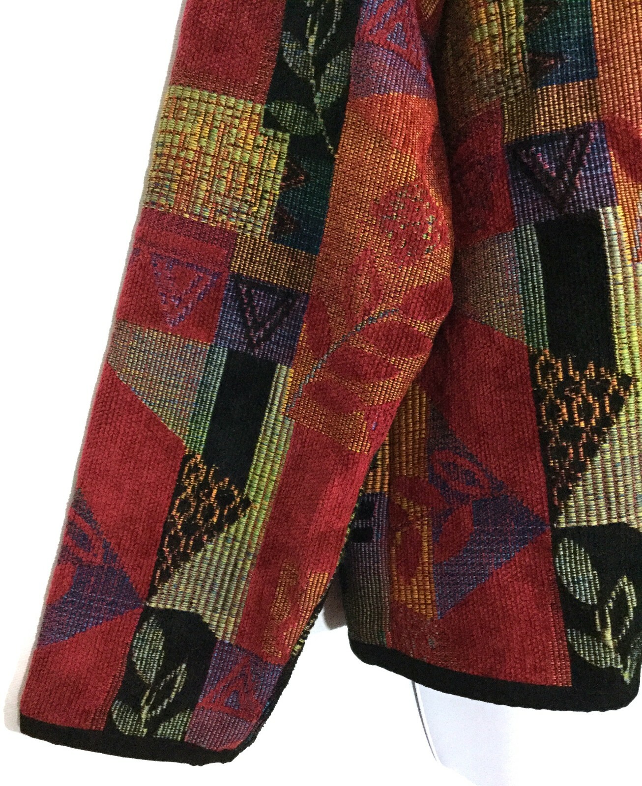 Coldwater Creek Jacket Multicolor Patchwork Mix P… - image 7