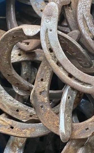 5 Used Steel Horseshoes From Cut N Shoot Texas Welding Western