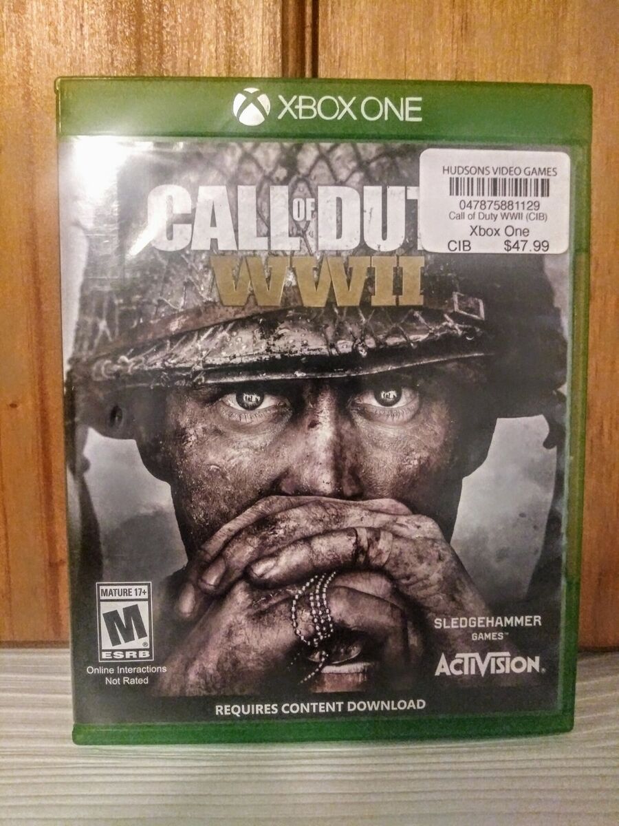 CALL OF DUTY WWII XBOX ONE GAME GOOD PRE-OWNED CONDITION *PLEASE VIEW ALL  PHOTOS