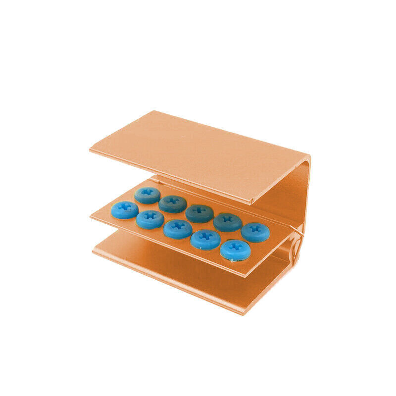 Estuche de desinfección con soporte de bloque para bolsas dentales de alta baja velocidad 10/16/24