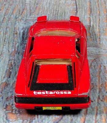 MC Toy Ferrari Testarossa 1/39 Scale Diecast Red Pull Back & Go