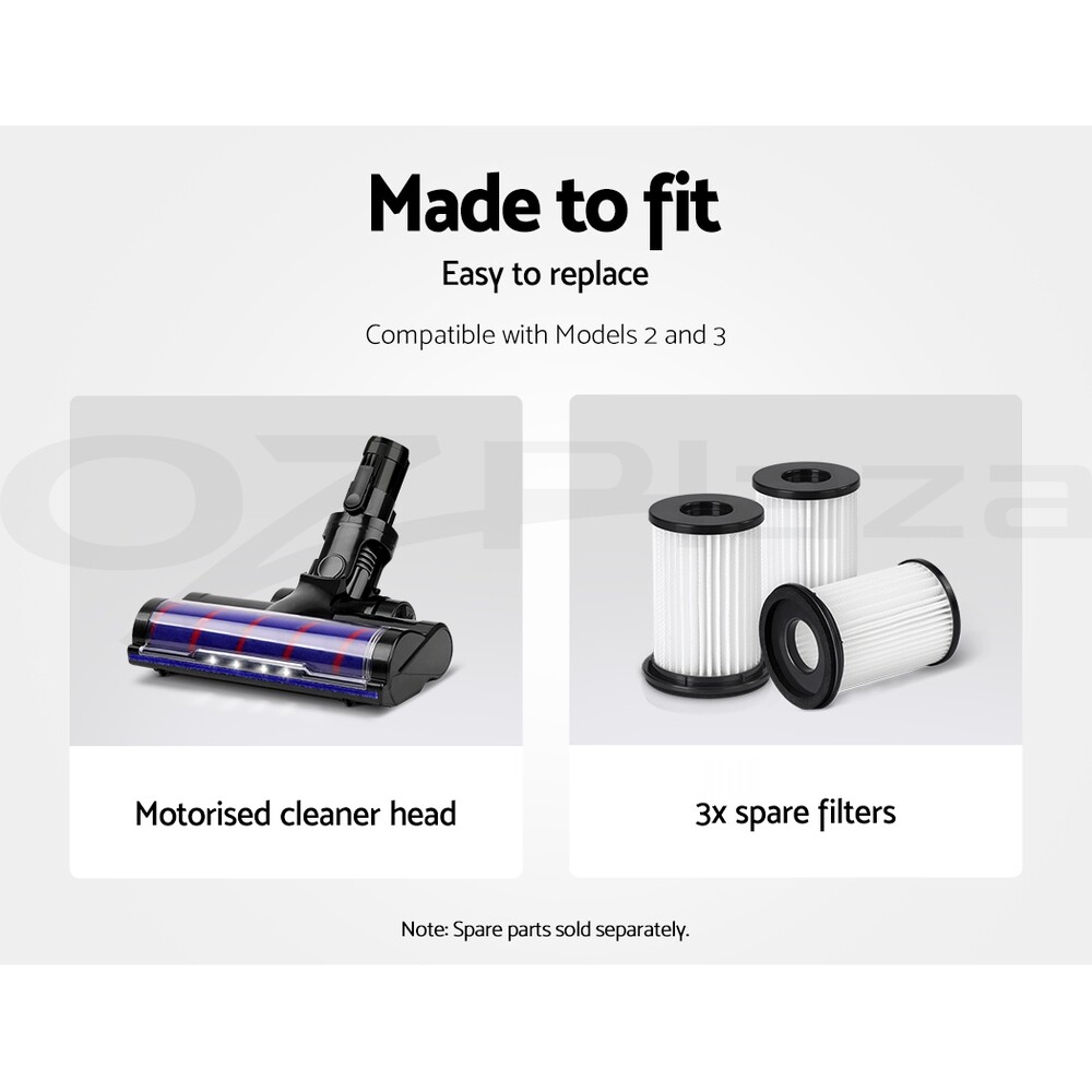 Devanti Handheld Vacuum Cleaner Cordless Bagless Stick Handstick Vac