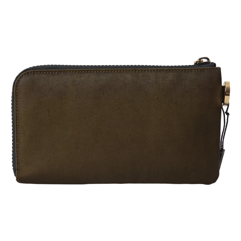 DOLCE & GABBANA Bolso Verde Oscuro Nylon Logo Kit Multifuncional 2 Piezas Set 820usd Foto 4 de 4