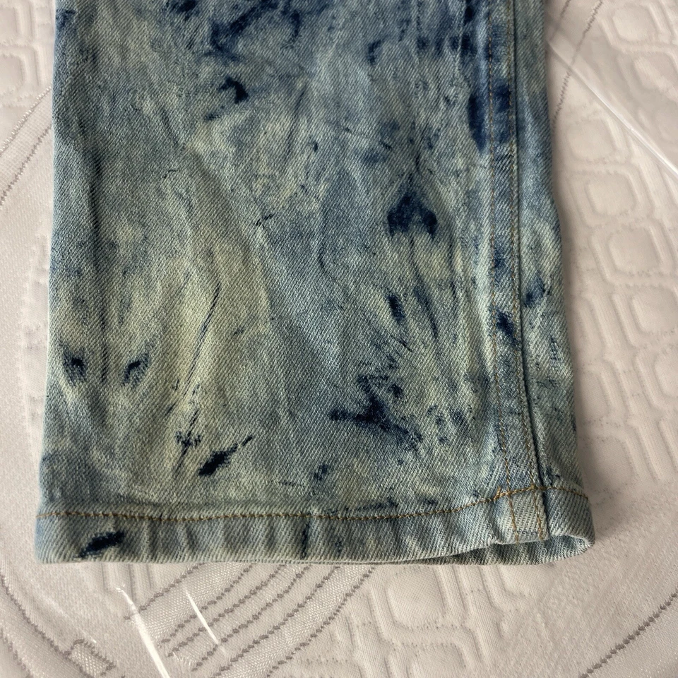 Jeans ECKHAUS LATTA Tie Dye El Jean Denim lavado ácido tiro alto pierna recta talla 32 Foto 4 de 4