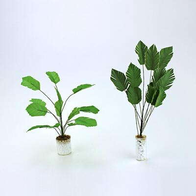 1:12 Scale Dollhouse Miniatures Potted Plants BANAna Tree UK