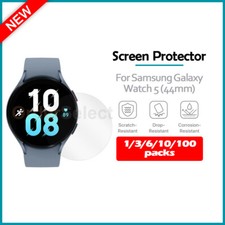 1-100 Lot LCD Ultra Clear HD Screen Protector for Samsung Galaxy Watch 5 44mm 