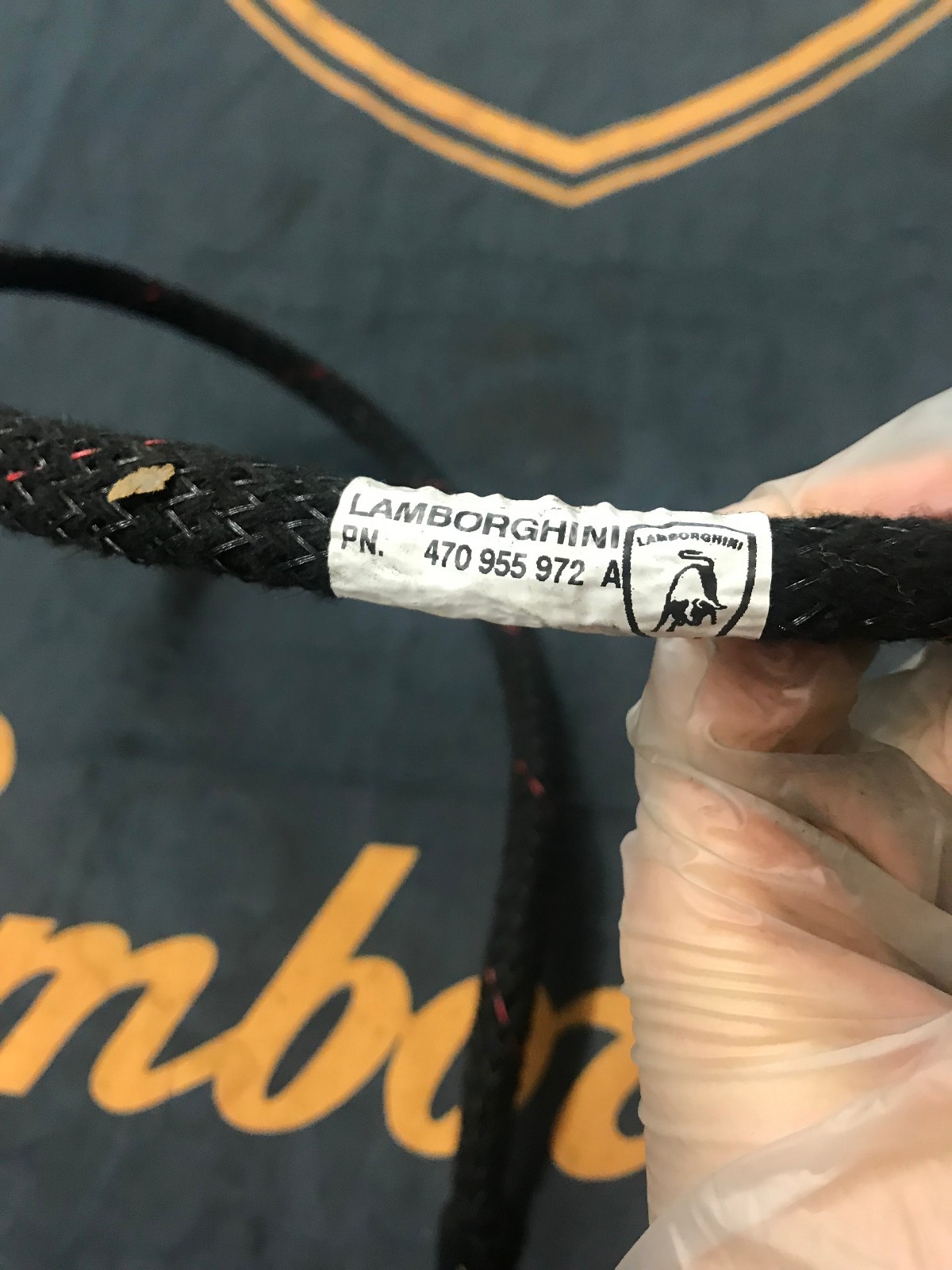 LAMBORGHINI AVENTADOR 700 720 CORRUGATED PIPE WINDSCREEN WASHER SYSTEM HOSE OEM 