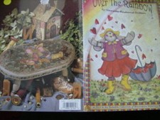 Over The Rainbow Painting Book- Hilton, Cartoon Type Bears/Bunnies/Pigs/Cottage