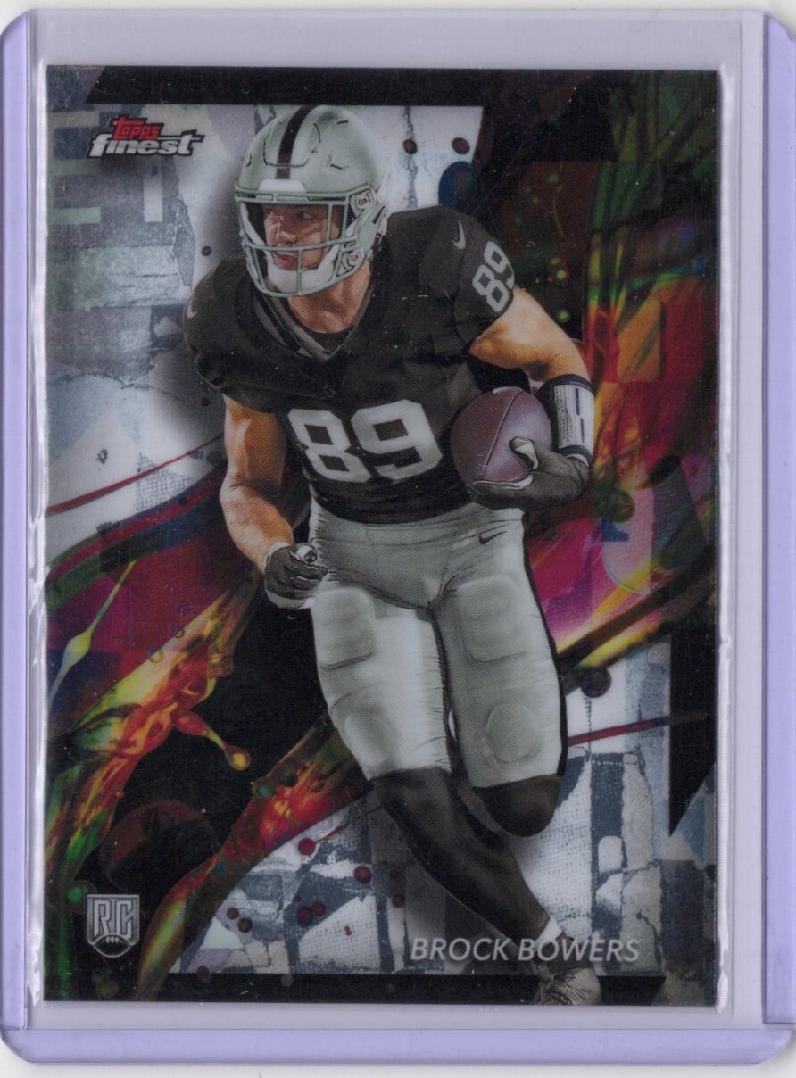 2024 Topps Finest - Common Brock Bowers #82 (RC)