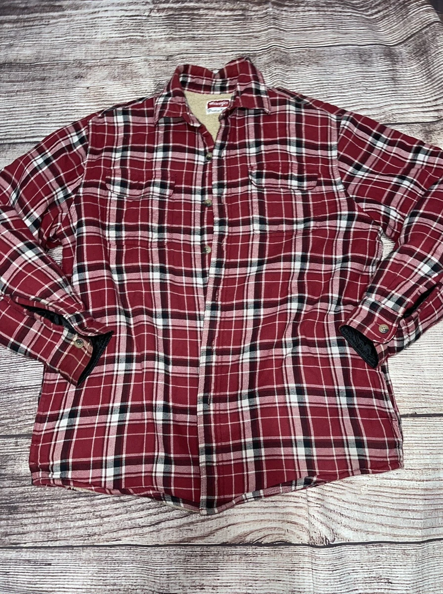 Wrangler Wool Lined Flannel Shirt Jacket eBay