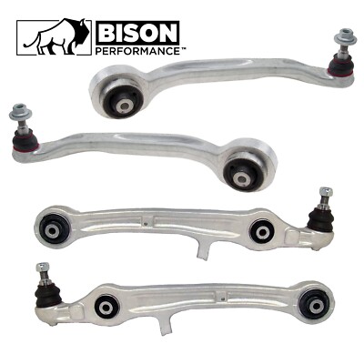 Bison Performance 4pc Front Lower Forward Rearward Control Arm Kit For A6 Q S6