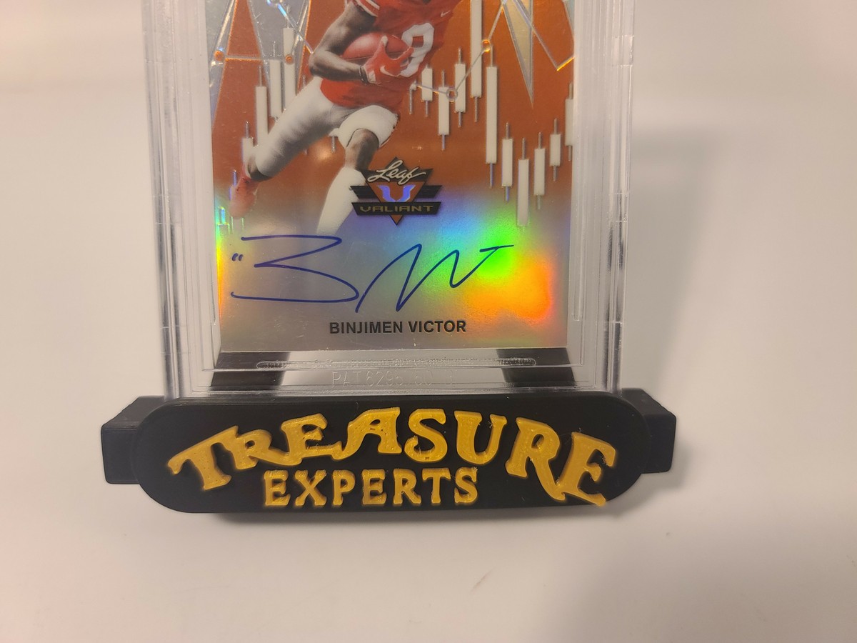 2020 Leaf Valiant # RSBV1 Binjimen Victor Orange Autograph