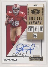 2018 Panini Contenders Rookie Ticket RPS Dante Pettis #118 Auto 00jz