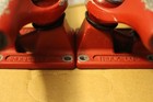 Vintage Independent Truck Co Skateboard Trucks Pair Red USA-Marked Baseplates 8” — photo 5
