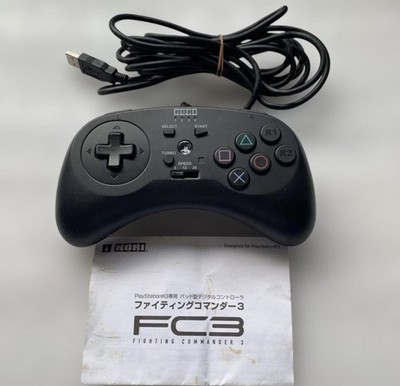 Hori Fighting Commander 3 Controller - Black FC3 For PS3 Tested