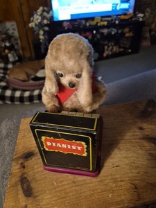 1950s Jolly Pianist Battery Operated Toy Nomura Japan WORKING