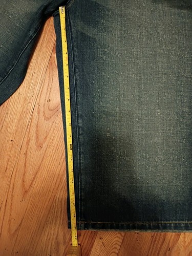 Akademiks Shorts Herren 36 Blau Denim Loose Fit Distressed Baggy Y2K Hip Hop Style - Bild 15 von 16