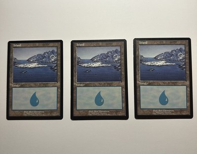 3x MTG European Land Island Promo Danish Island MP