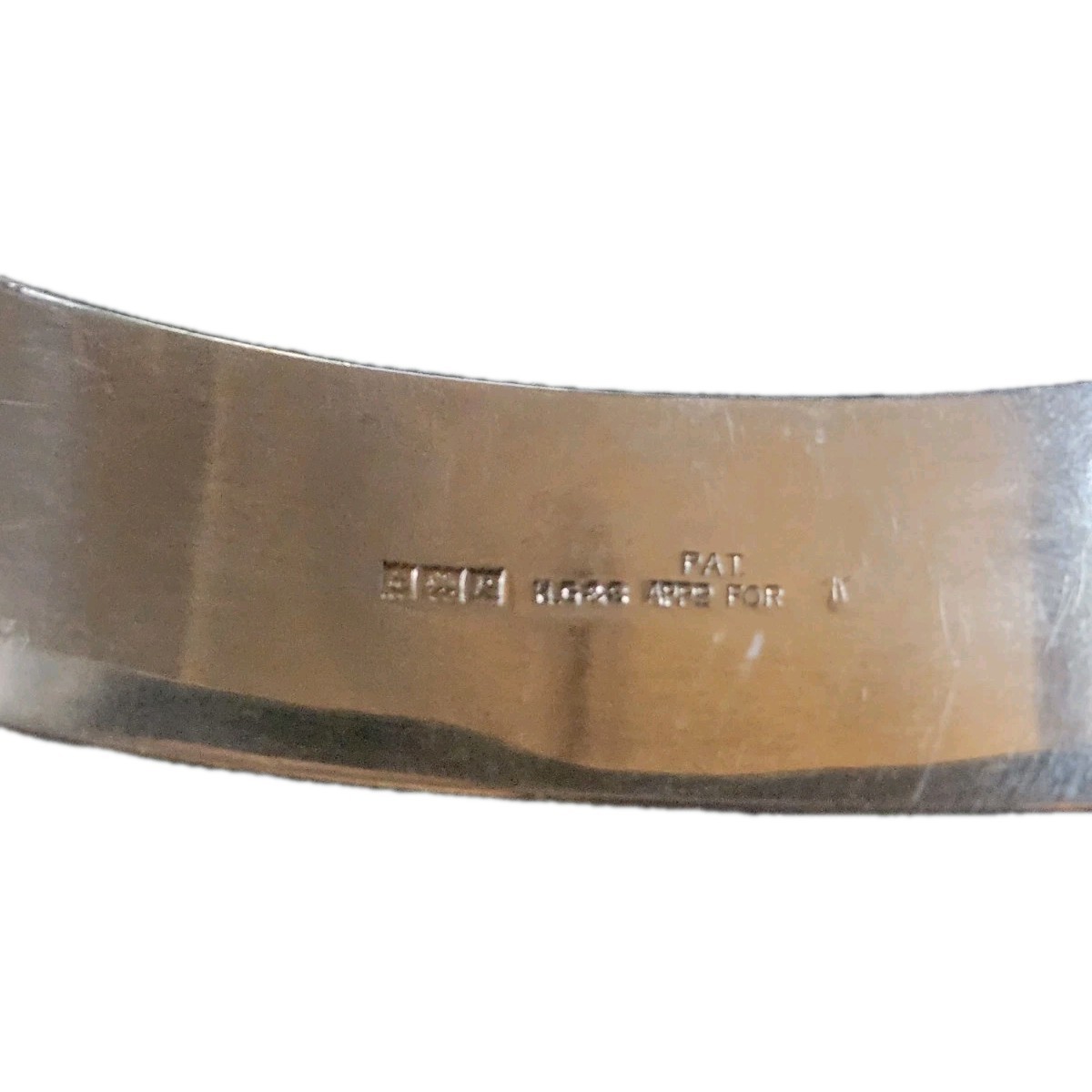 Mid-century Solid Hallmarked Silver Hinged Bangle - image 4
