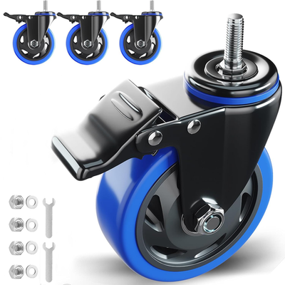 #ad #ad Stem Caster Wheels 2 3 4 or 5 Inch Heavy Duty Threaded Stem Mount Set of 4 $35.55