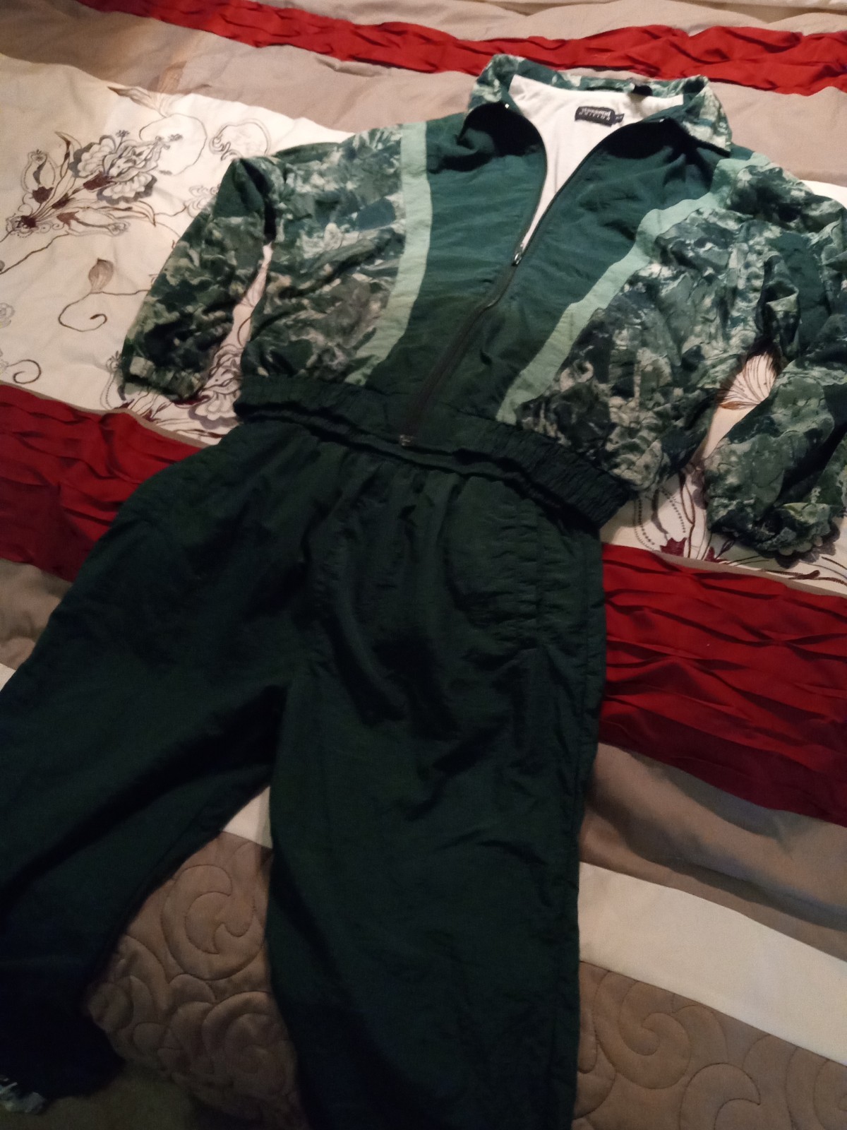 Track Suit Mafia Style Vintage Weekend Edition Lined Windbreaker Tracksuit Rare image 4