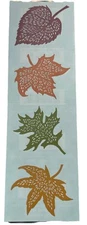 Mrs. Grossman's Sticker Lot Fall Lace Vintage Leaves 1 Sheet Rare